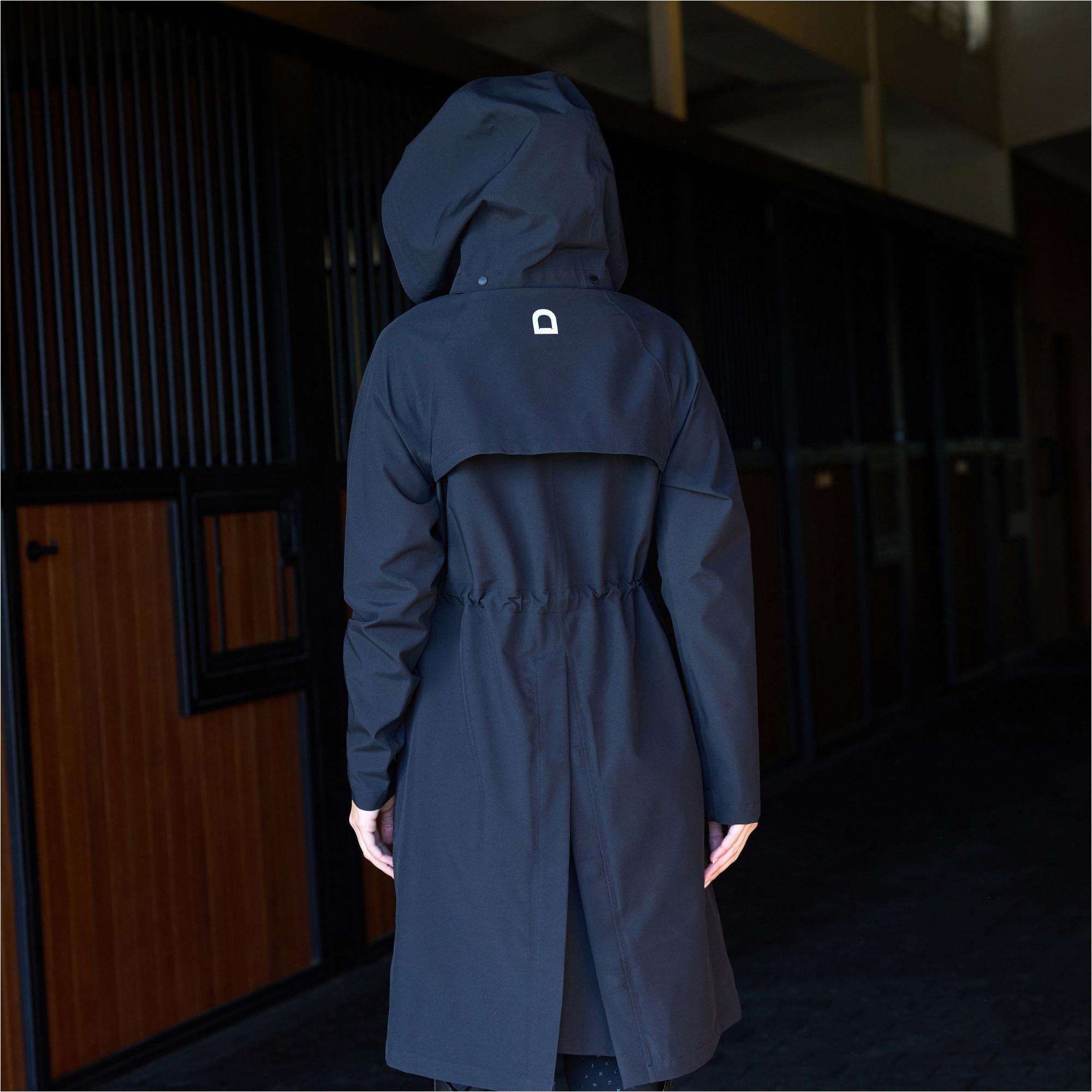 2025 Dublin Womens Wet Weather Long Jacket 1027642 - Black